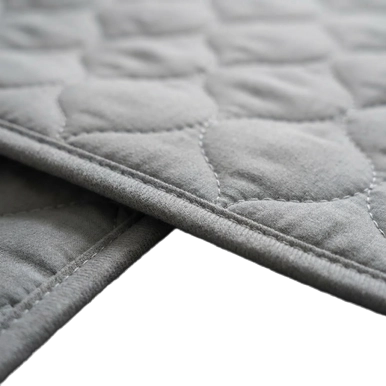 Puppywarmer Whelping Box Pad,"Quilted gray pad with stitched edge detail"