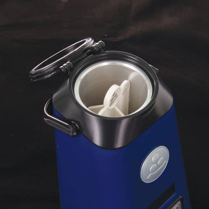 WTA Semen and Embryo Thaw Unit,"Blue thaw unit with open lid and white insert"