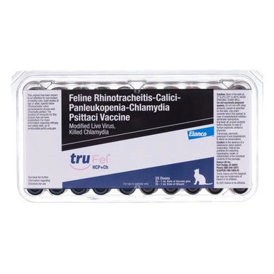 TruFel™ HCP+CH (Fel-O-Guard Plus 4),"Clear plastic tray with vaccine vials and paper insert"