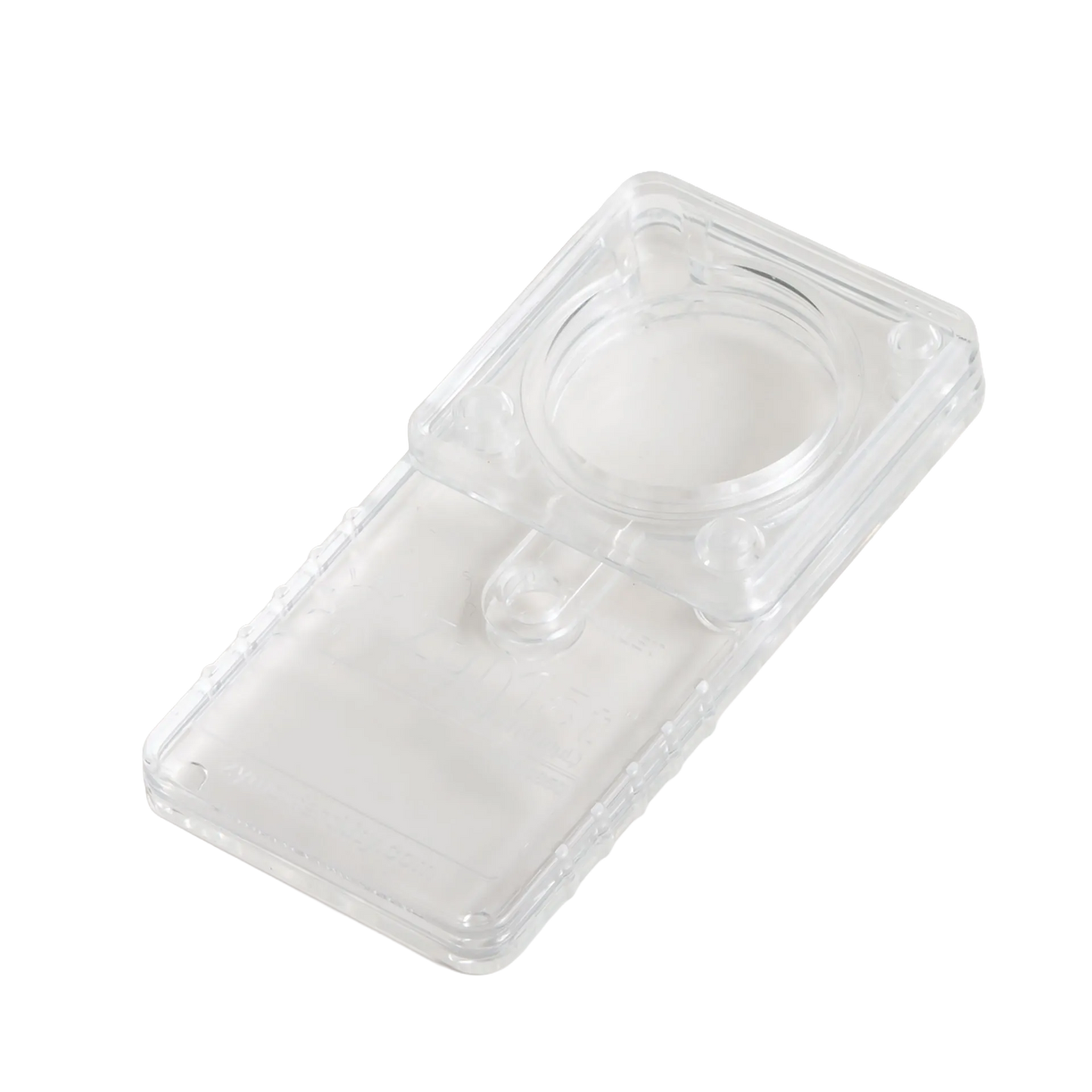 VetMotl Sperm Separation Device,"Clear rectangular plastic device with circular chamber"