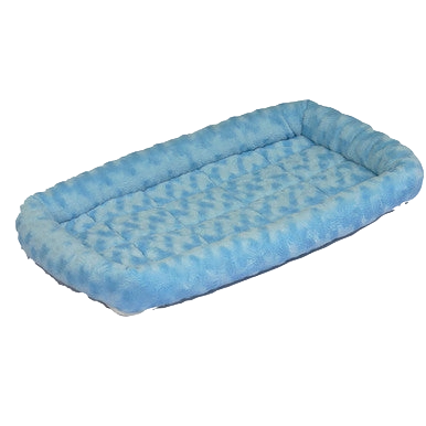 Quiet Time Pet Beds,"Blue rectangular pet bed with raised padded sides"
