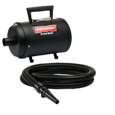 Air Force Blaster Dryer,"Black handheld dryer with coiled hose and nozzle"