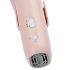 Mini Portable Neck Dryer by TZGroom,"Pink handheld dryer with control switch and front air vent"