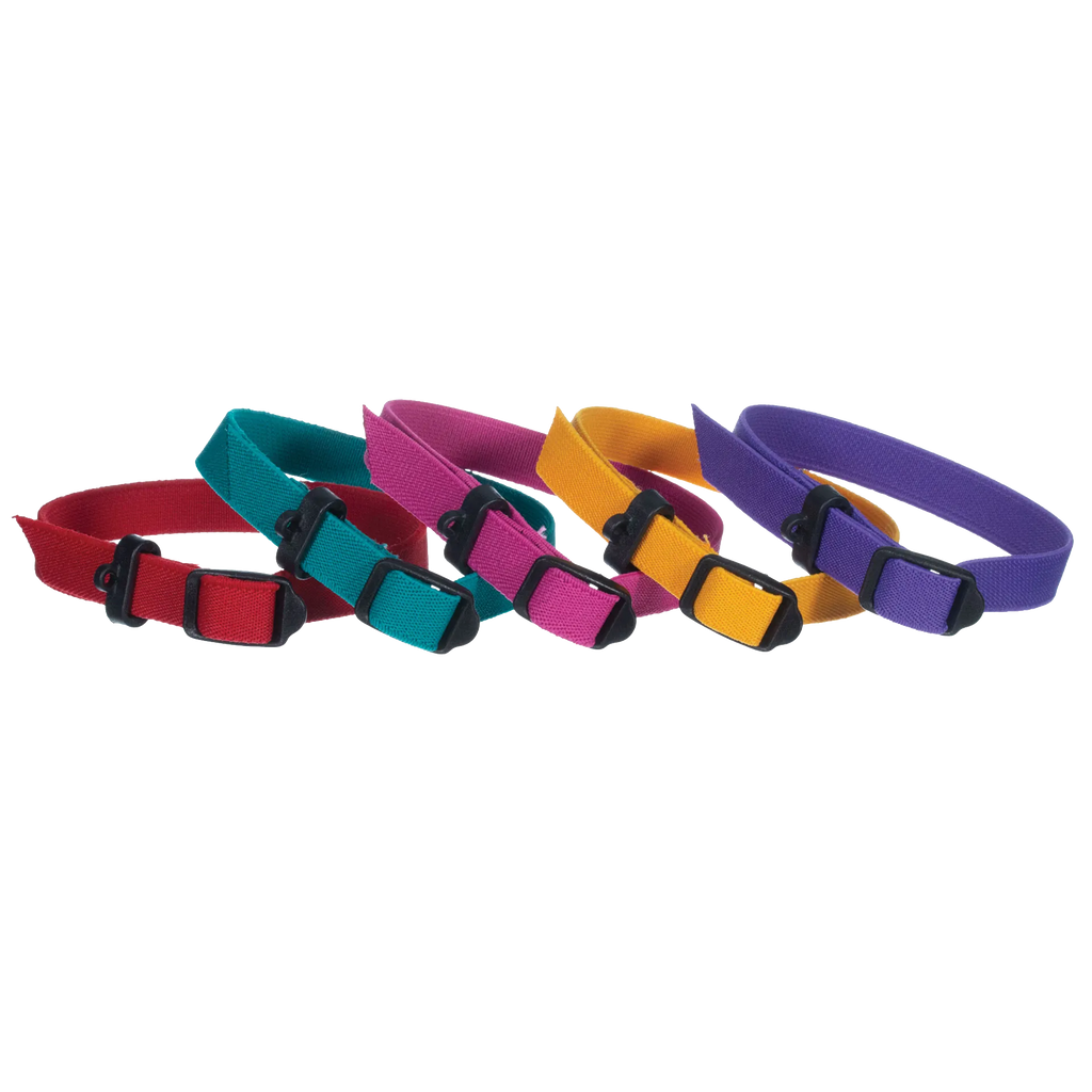 Breeder's Edge® ID Me™ Perfect Fit Collar,"Set of five adjustable fabric pet collars in assorted colors"