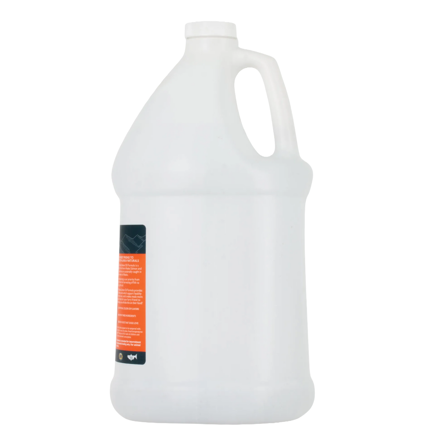 Alaska Naturals® Salmon Oil Formula,"Large white gallon jug with handle and side label"