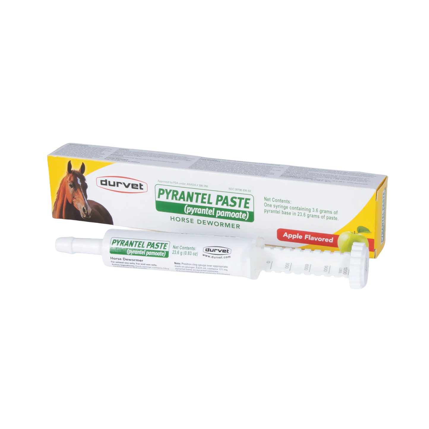 Durvet Pyrantel Paste Horse Dewormer,"Oral paste syringe with box packaging"