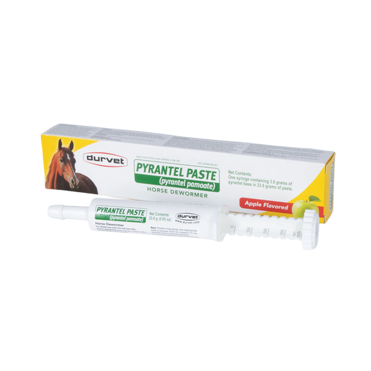 Durvet Pyrantel Paste Horse Dewormer,"Oral paste syringe with box packaging"