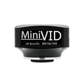 MiniVID USB 3.0, 6.3MP Camera,"Black cylindrical microscope camera"