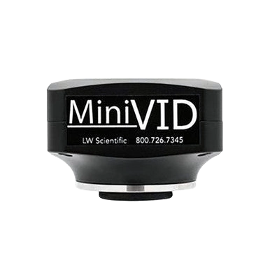 MiniVID USB 3.0, 6.3MP Camera,"Black cylindrical microscope camera"