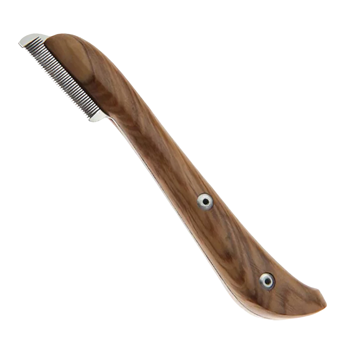 Aaronco Extra Fine Stripping Knife,"Wood-handled stripping knife with fine metal teeth"