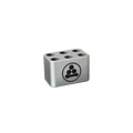 6 X 15 ml tubes,"Metal six-hole tube rack"