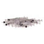 Small Syringes without Needles,"Pile of clear plastic syringes without needles"