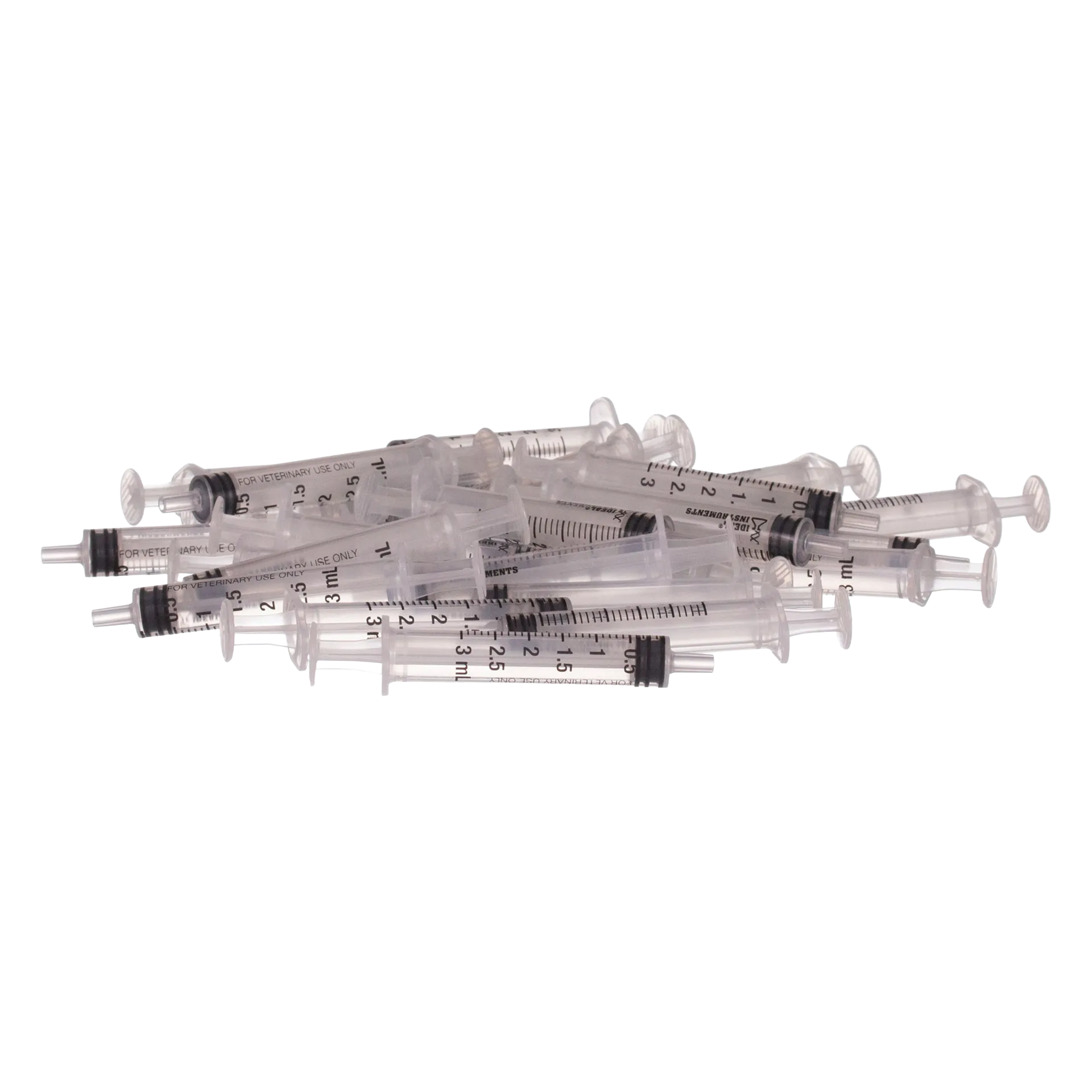 Small Syringes without Needles,"Pile of clear plastic syringes without needles"