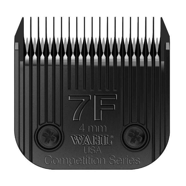 Wahl® Ultimate Competition Series Blades,"Black clipper blade guard comb with 7F marking"