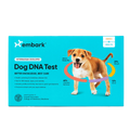 Embark Breed + Health DNA Test,"Turquoise test kit box with puppy illustration on front"