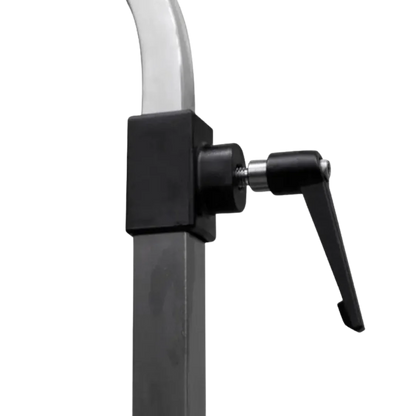 "44"" Dog Grooming Drying Electric Table without Drawer with Caster by Waggz","Close-up of adjustment knob on metal table arm"