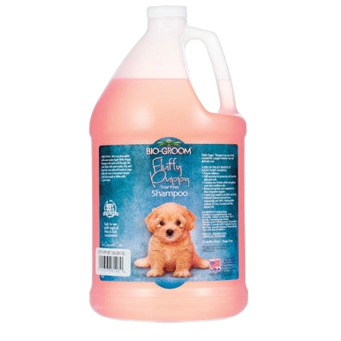 Fluffy Puppy™ Tear-Free Shampoo,"Large pink shampoo jug with handle and puppy label"
