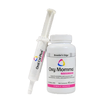 Whelping Bundle,"White supplement bottle with oral paste syringe"