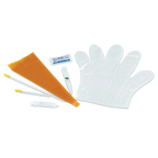 MAI Canine Collection and Insemination Kit,"Orange collection cone with gloves and clear tubes"