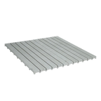 Kennel Deck®,"Gray slatted deck panel"