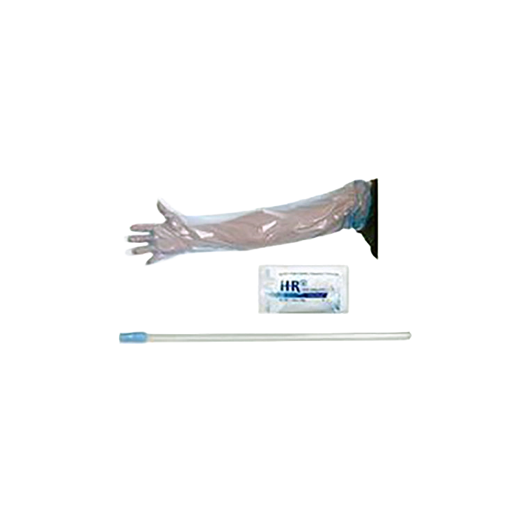 Insemination Kit,"Clear shoulder-length glove, packet, and clear tube with blue tip"