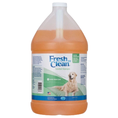 Fresh 'n Clean® Shampoo,"Large shampoo bottle with dog image on label"