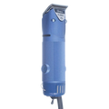 Oster® Turbo A5® 2-Speed Clippers,"Blue electric clipper with metal blade"