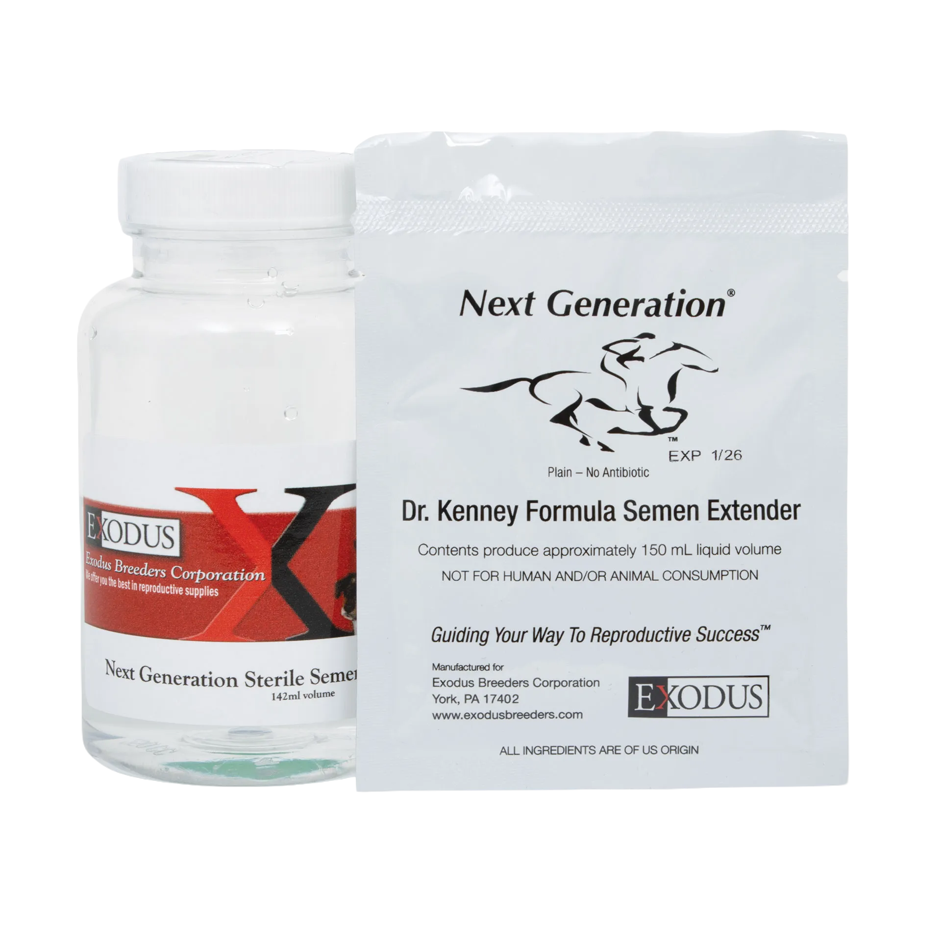 Next Generation Dr. Kenney Extender,"Bottle and white labeled pouch"