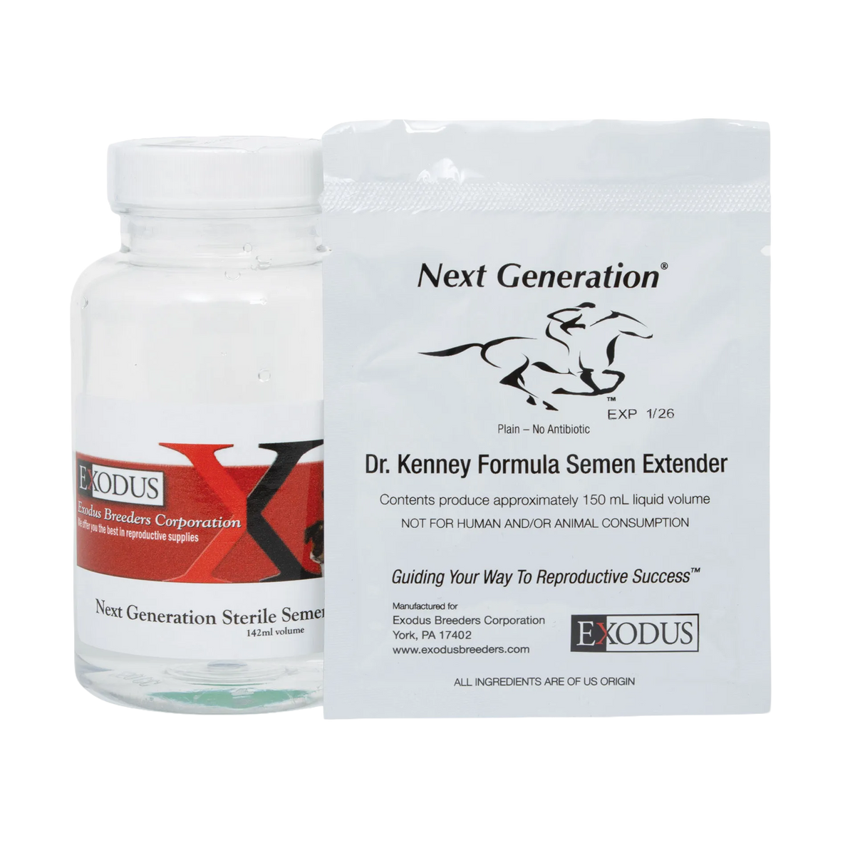 Next Generation Dr. Kenney Extender,"Bottle and white labeled pouch"
