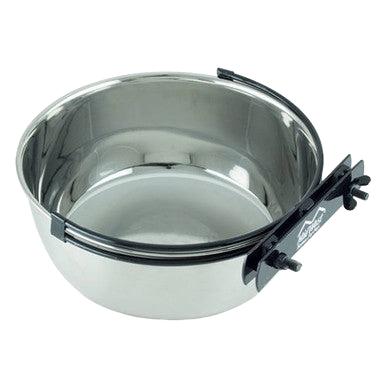 Snapy Fit Water & Feed Bowl,"Stainless steel bowl with cage mounting bracket"