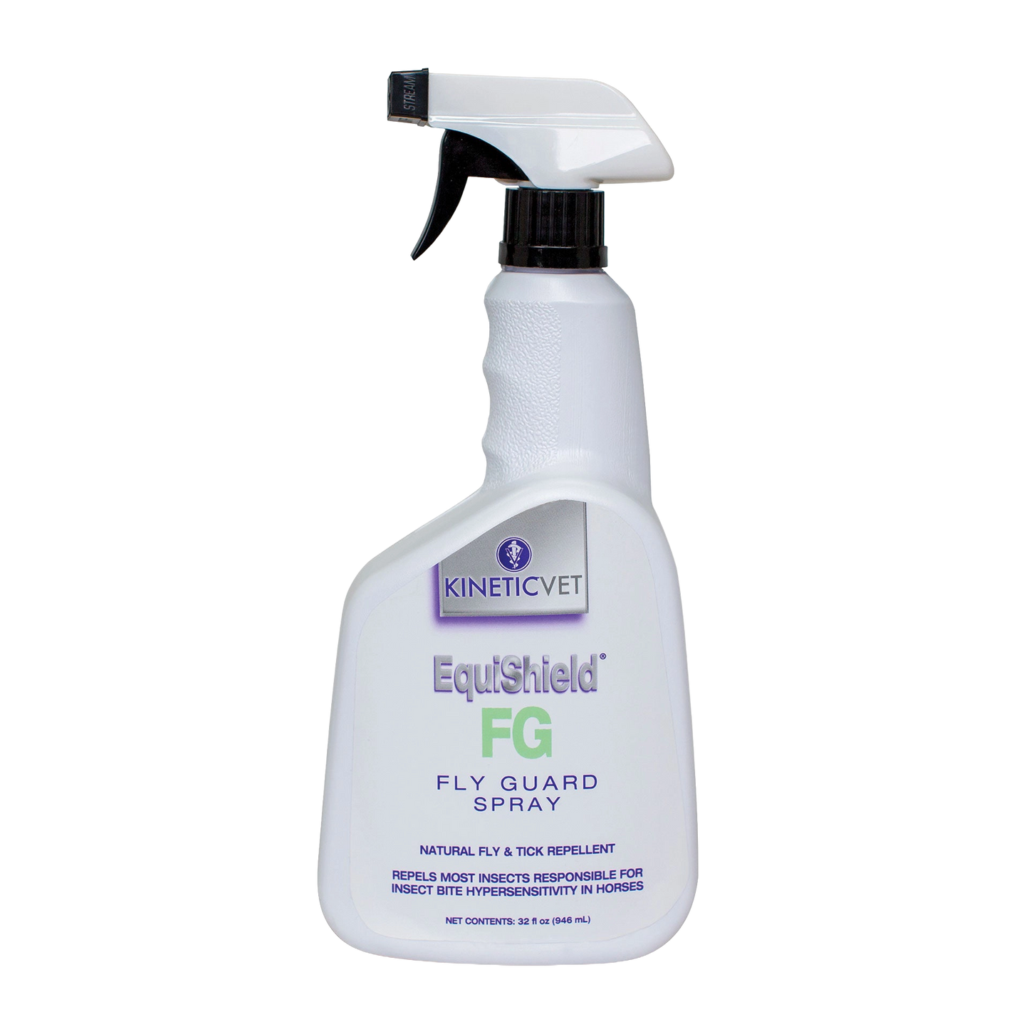 EquiShield® FG (Fly Guard),"White spray bottle with black trigger sprayer"