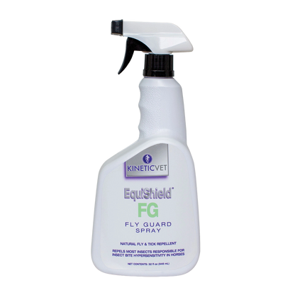 EquiShield® FG (Fly Guard),"White spray bottle with black trigger sprayer"