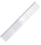 "9"" 50/50 Fluffing Comb","Metal grooming comb with fine and wide teeth"