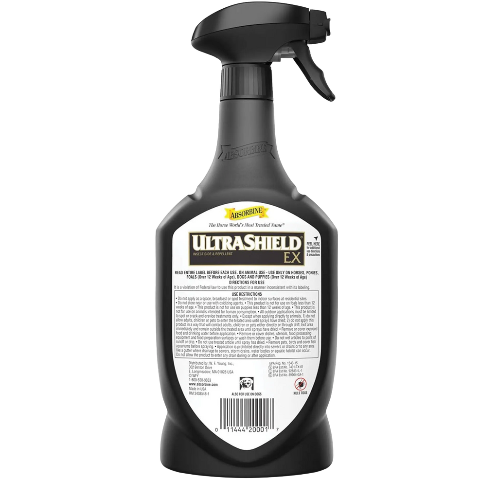 UltraShield® EX Insecticide & Repellent,"Black trigger spray bottle with front label"