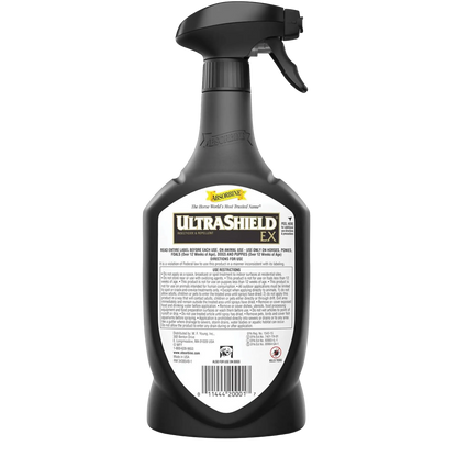 UltraShield® EX Insecticide & Repellent,"Black trigger spray bottle with front label"