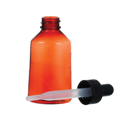 Amber Bottles,"Amber glass bottle with black dropper cap and clear pipette"