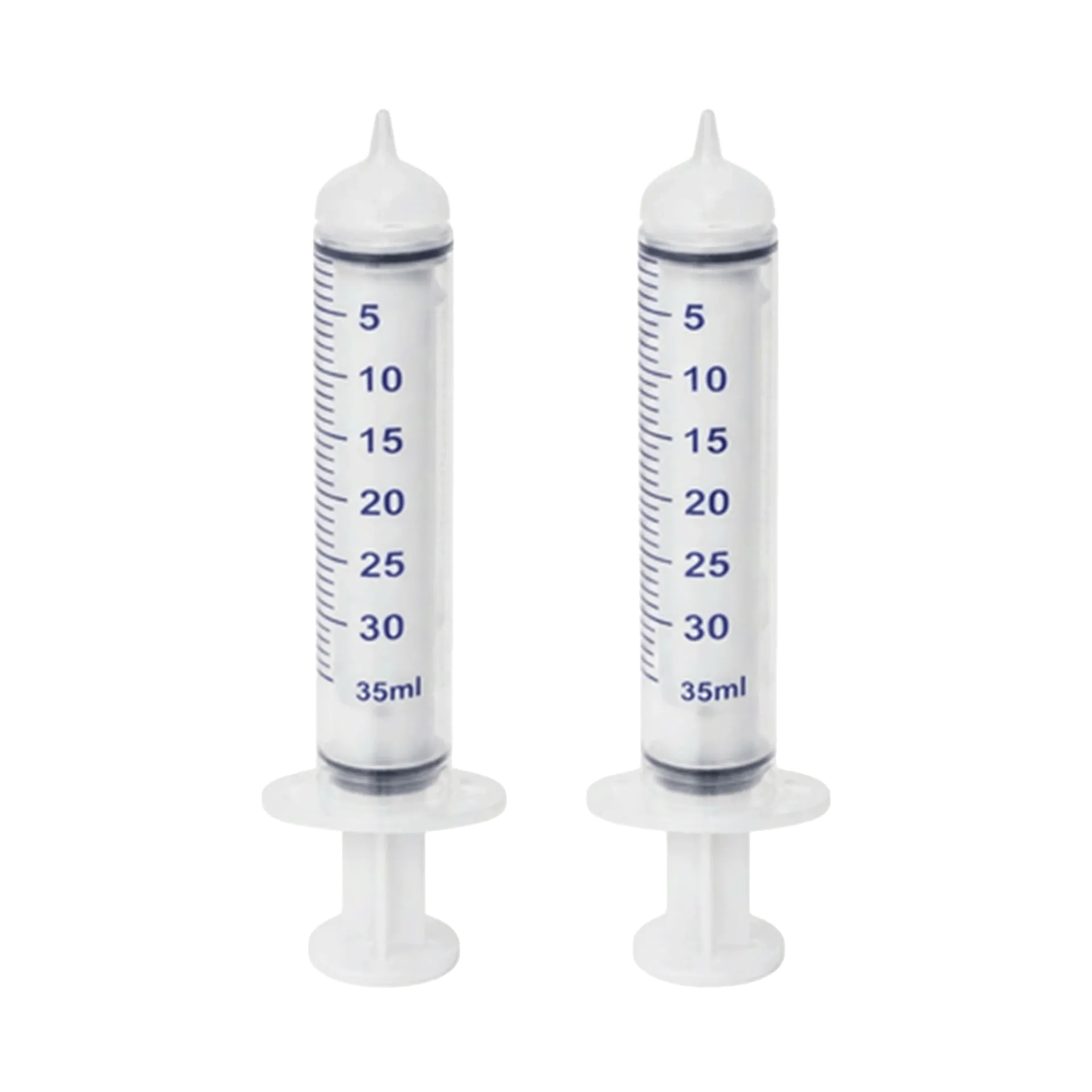 Puppywamer Latchons Syringe Nipple Feeders,"Pair of clear feeding syringes with soft nipple tips"