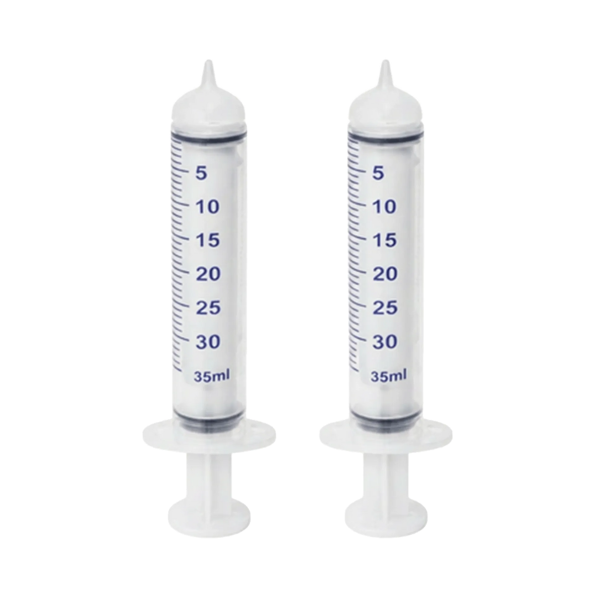 Puppywamer Latchons Syringe Nipple Feeders,"Pair of clear feeding syringes with soft nipple tips"