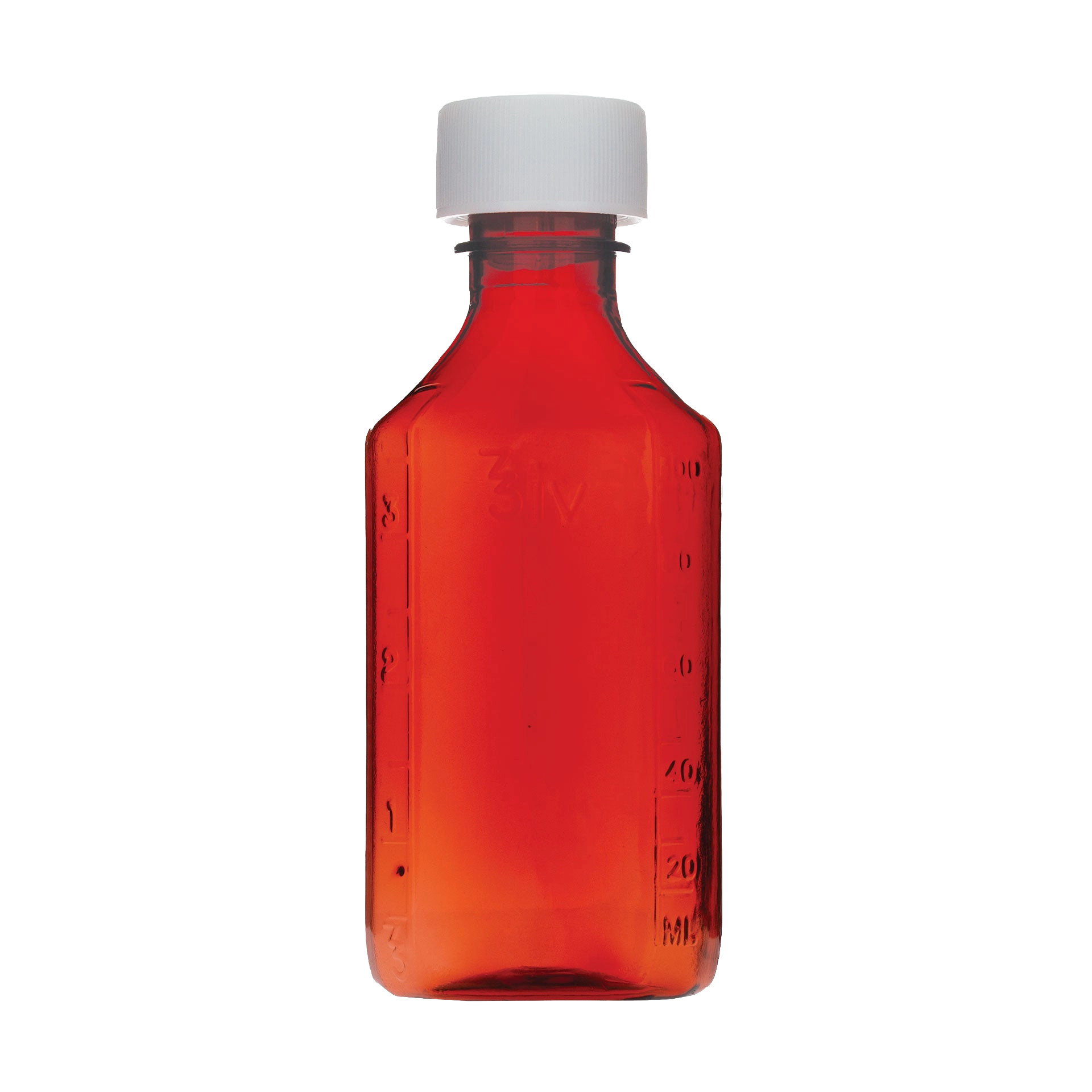 Amber Bottles,"Amber bottle with white screw cap"