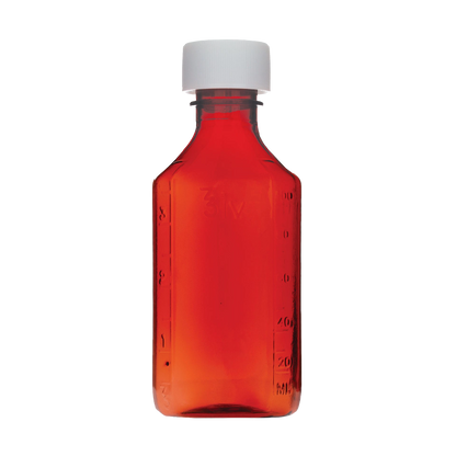 Amber Bottles,"Amber bottle with white screw cap"