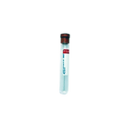 Vacutainer w/No Additive Red Top,"Single clear blood collection tube with red cap"