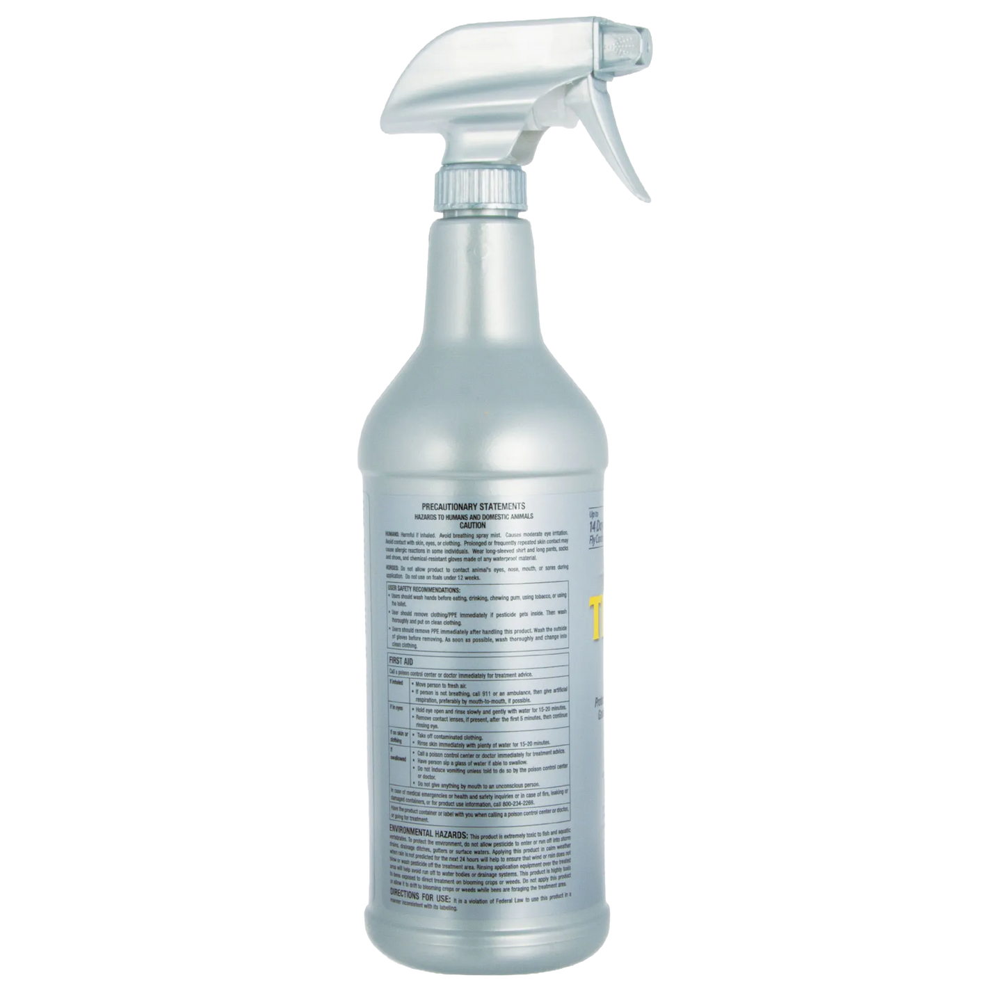Tri Tec 14™ Fly Repellent + TS,"Back view of spray bottle with trigger nozzle"
