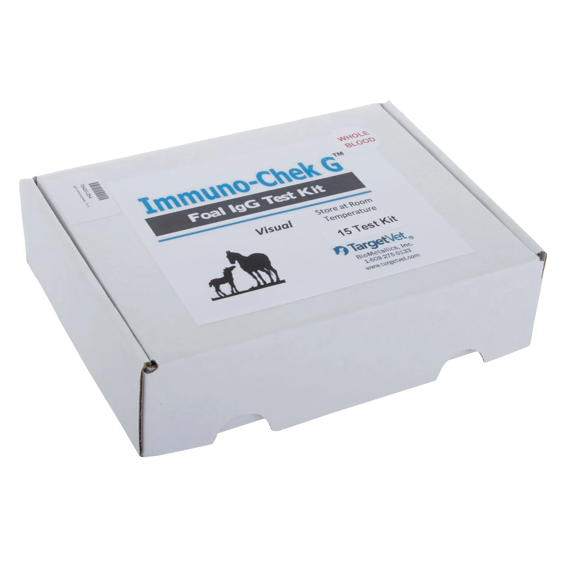 IgG Immunocheck,"White test kit box with front product label"