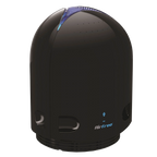 Airfree® Air Purifier,"Black dome-shaped purifier with blue vented top"