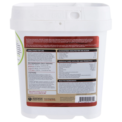 Assure® Guard,"White plastic tub with back label and handled lid"