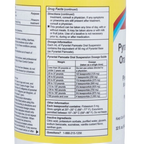 Pyrantel Pamoate Suspension, 50mg,"Suspension bottle with side Drug Facts label"