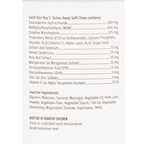 Doc Roy's® Aches Away™,"Close-up of supplement container ingredients label"