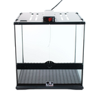 Puppywarmer® Puppy Incubator,"Clear incubator with black frame and top digital control panel"