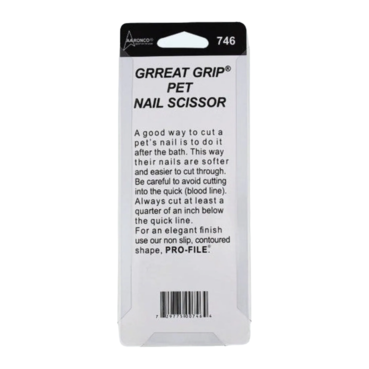 Aaronco Grreat Grip Pet Nail Scissor
