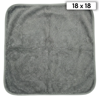 Puppywarmer Bundles,"Gray plush square pad with rounded corners"